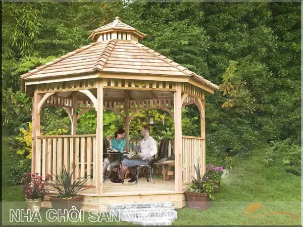 Nhà chòi gỗ lục giác Châu Âu