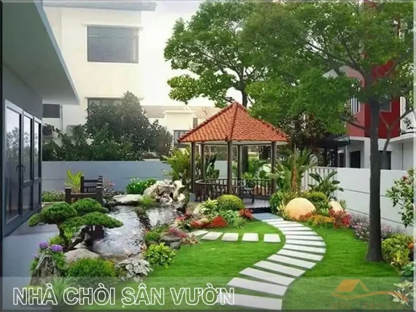 Mẫu nhà chòi gỗ lục giác sân vườn đẹp