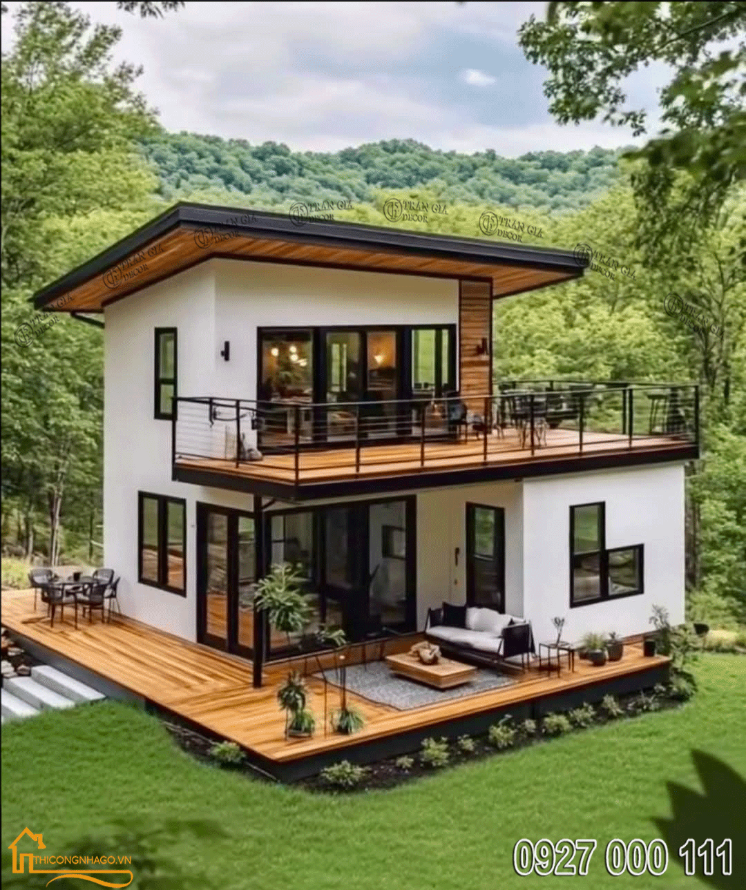 Nhà gỗ đẹp giá rẻ 3 Nhà gỗ đẹp giá rẻ 02