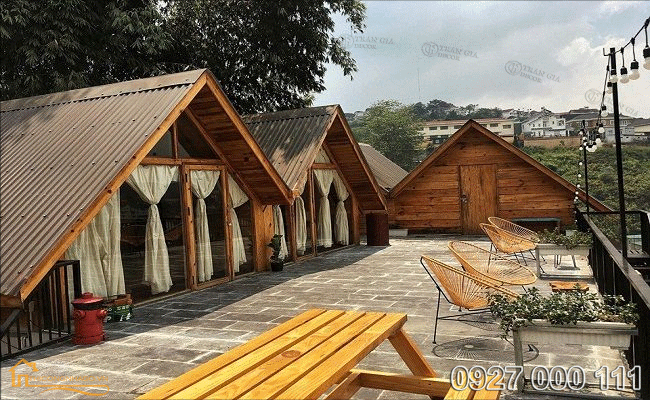 Thiết kế thi công nhà gỗ homestay tại Đà Lạt 1 Nhà gỗ homestay tại Đà Lạt 01