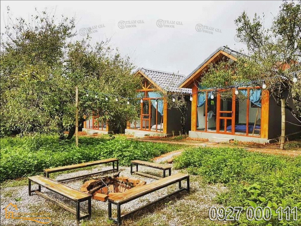 Thiết kế thi công nhà gỗ homestay tại Đà Lạt 2 Nhà gỗ homestay tại Đà Lạt 02