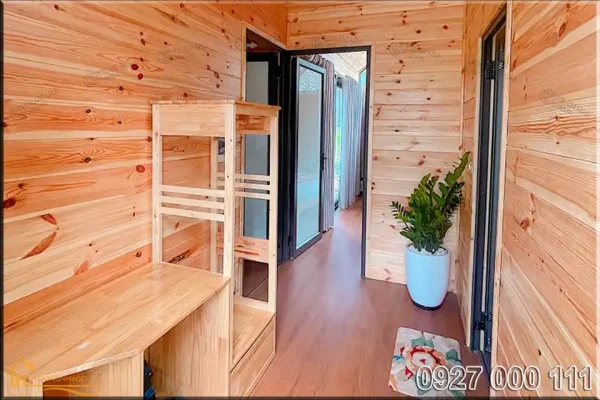Nhà gỗ lắp ghép family cho homestay view 6