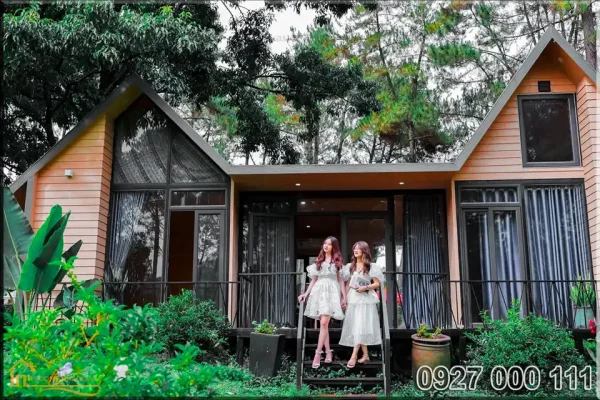 Nhà gỗ lắp ghép cho homestay deluxe view 2