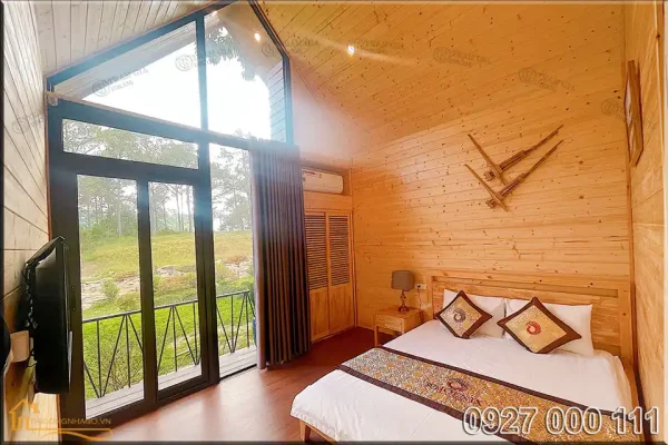 Nhà gỗ lắp ghép cho homestay deluxe view 6