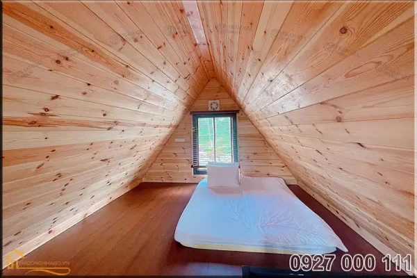 Mẫu nhà gỗ lắp ghép cho homestay, phòng family view 5
