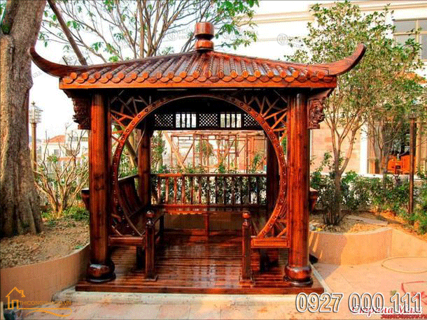 Top các mẫu nhà gỗ sân vườn đẹp hiện nay 6 Nhà gỗ sân vườn đẹp 05