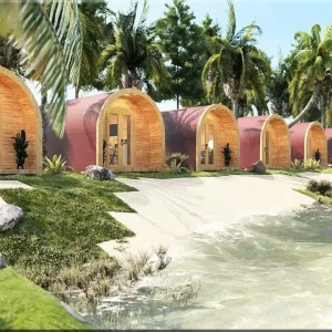 Nhà mái vòm lắp ghép 15m2 cho homestay