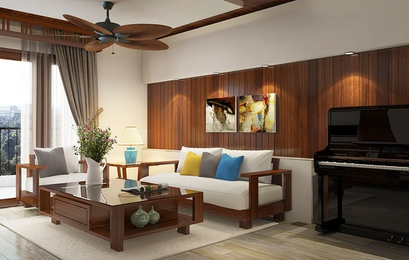 Sofa gỗ lựa chọn hoàn hảo cho không gian phòng khách hiện đại
