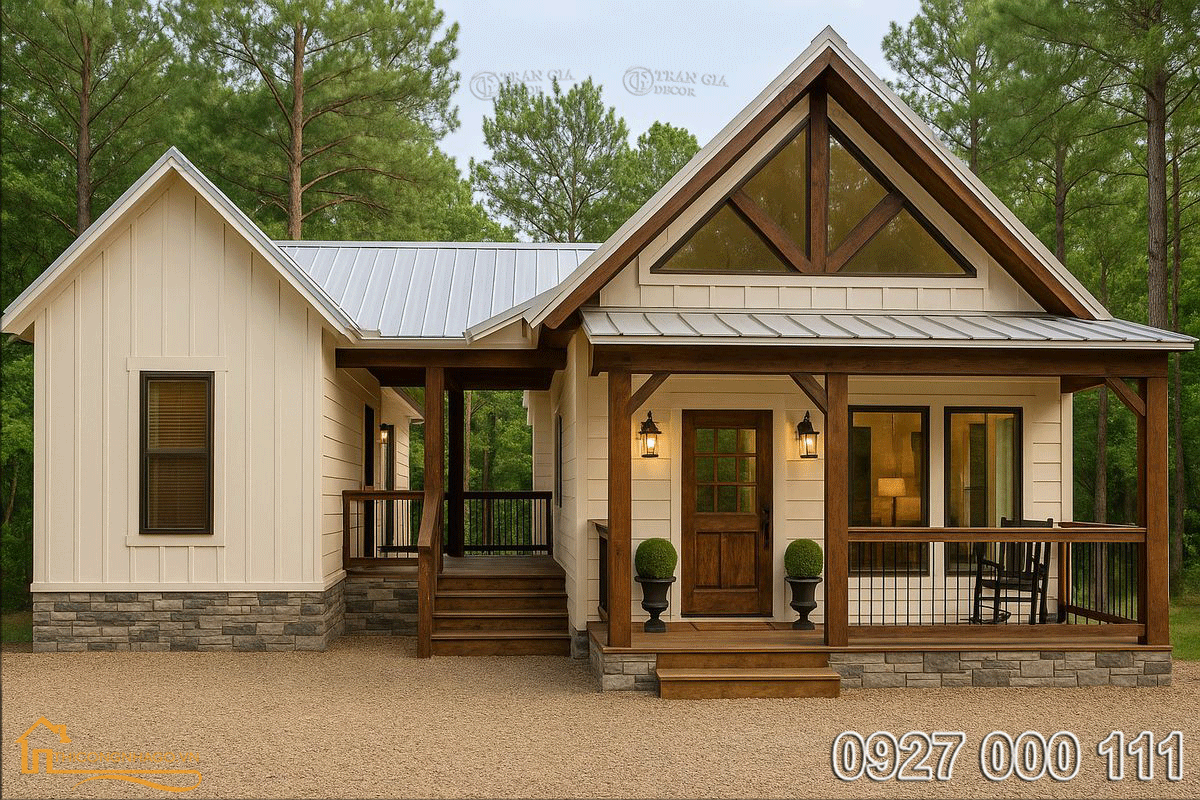 Thi công nhà gỗ 04