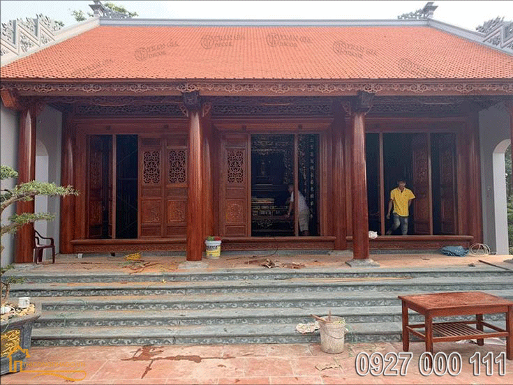 Thi công nhà gỗ cổ truyền 02