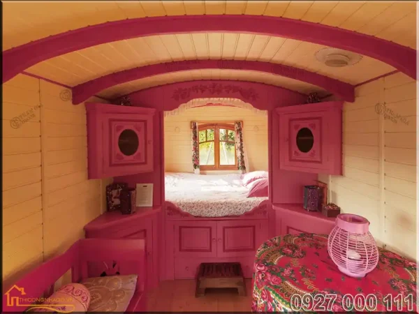 Khám phá mẫu thiết kế homestay mang lại trải nghiệm tuyệt vời cho du khách 24 Thiết kế và thi công nhà gỗ homestay di động view 13