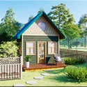 Mẫu thiết kế tiny house sân vườn 16m2