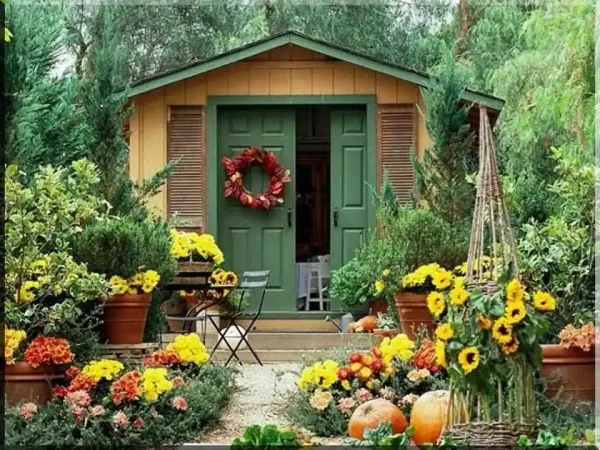 Nhà gỗ nhỏ sân vườn đẹp mẫu 10