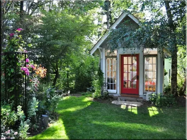 Nhà gỗ nhỏ sân vườn đẹp mẫu 19