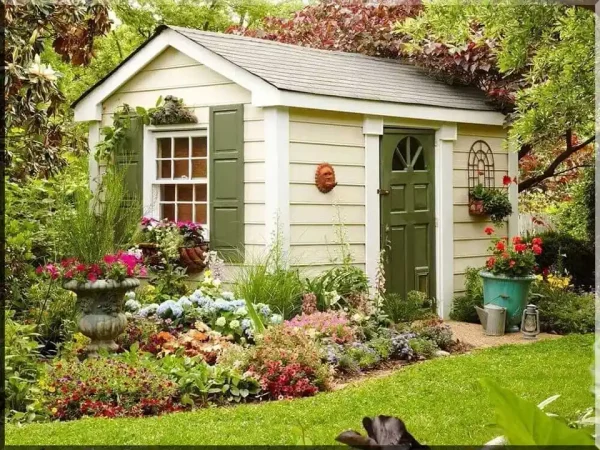 Nhà gỗ nhỏ sân vườn đẹp mẫu 23