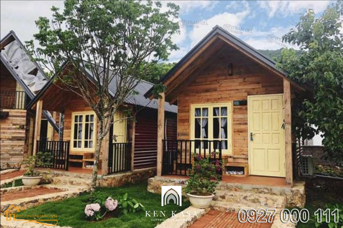 Thiết kế nhà gỗ homestay đẹp - giá rẻ tại TP.HCM 5 Nhà gỗ homestay đẹp 04