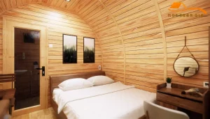 Phòng ngủ nhà gỗ