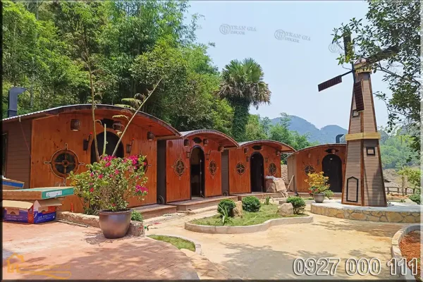 nhà gỗ lắp ghép di động