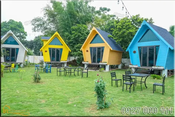 nhà gỗ lắp ghép kim cương