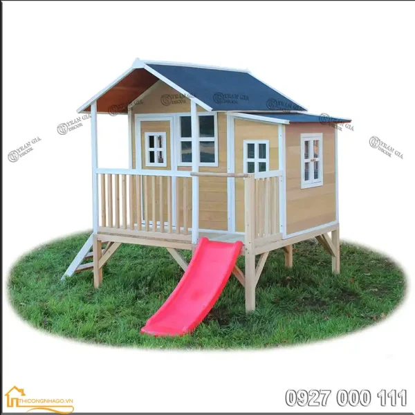 Nhà gỗ cho bé mẫu 3