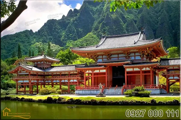 Mẫu nhà gỗ sân vườn Nhật Bản