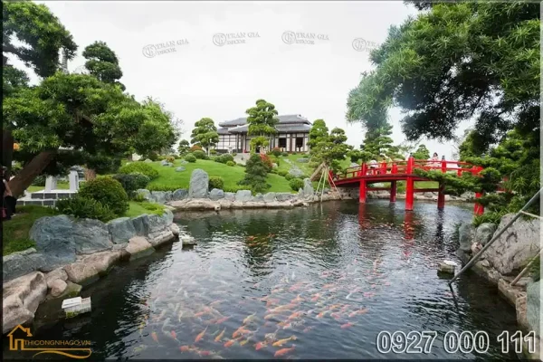 Mẫu nhà gỗ sân vườn Nhật Bản