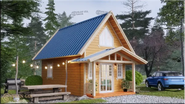 Thiết kế nhà gỗ hiện đại
