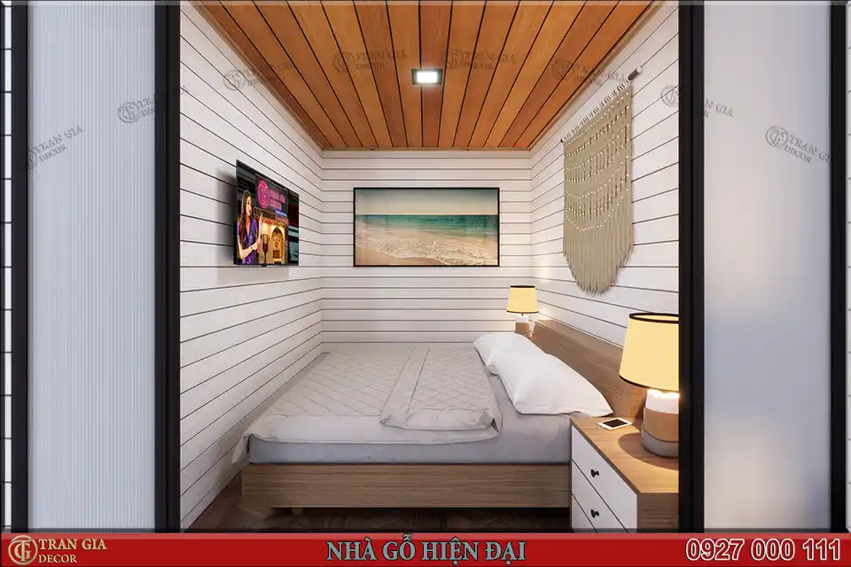 Mẫu thiết kế nhà gỗ hiện đại đẹp được ưa chuộng hiện nay 6 Thiết kế nội thất nhà gỗ hiện đại