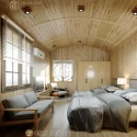 thiết kế nội thất nhà gỗ 18m2