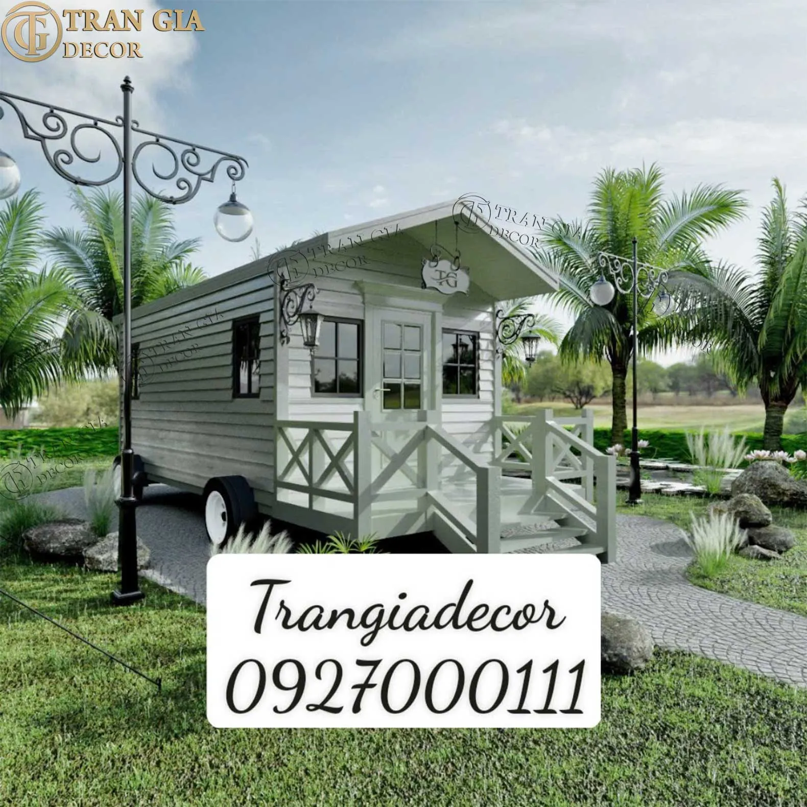 Nhà gỗ lắp ghép đẹp Trần Gia Decor 07