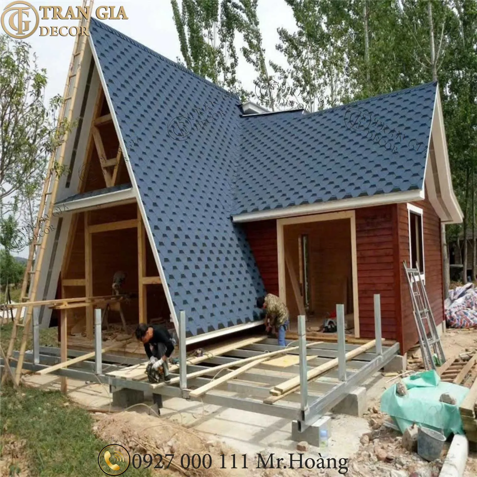 Top 10+ mẫu nhà gỗ lắp ghép đẹp giá rẻ hiện nay 3 Nhà gỗ lắp ghép đẹp Trần Gia Decor 02