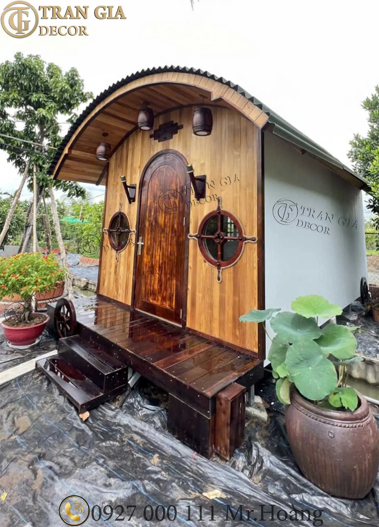 Top 10+ mẫu nhà gỗ lắp ghép đẹp giá rẻ hiện nay 7 Nhà gỗ lắp ghép đẹp Trần Gia Decor 06