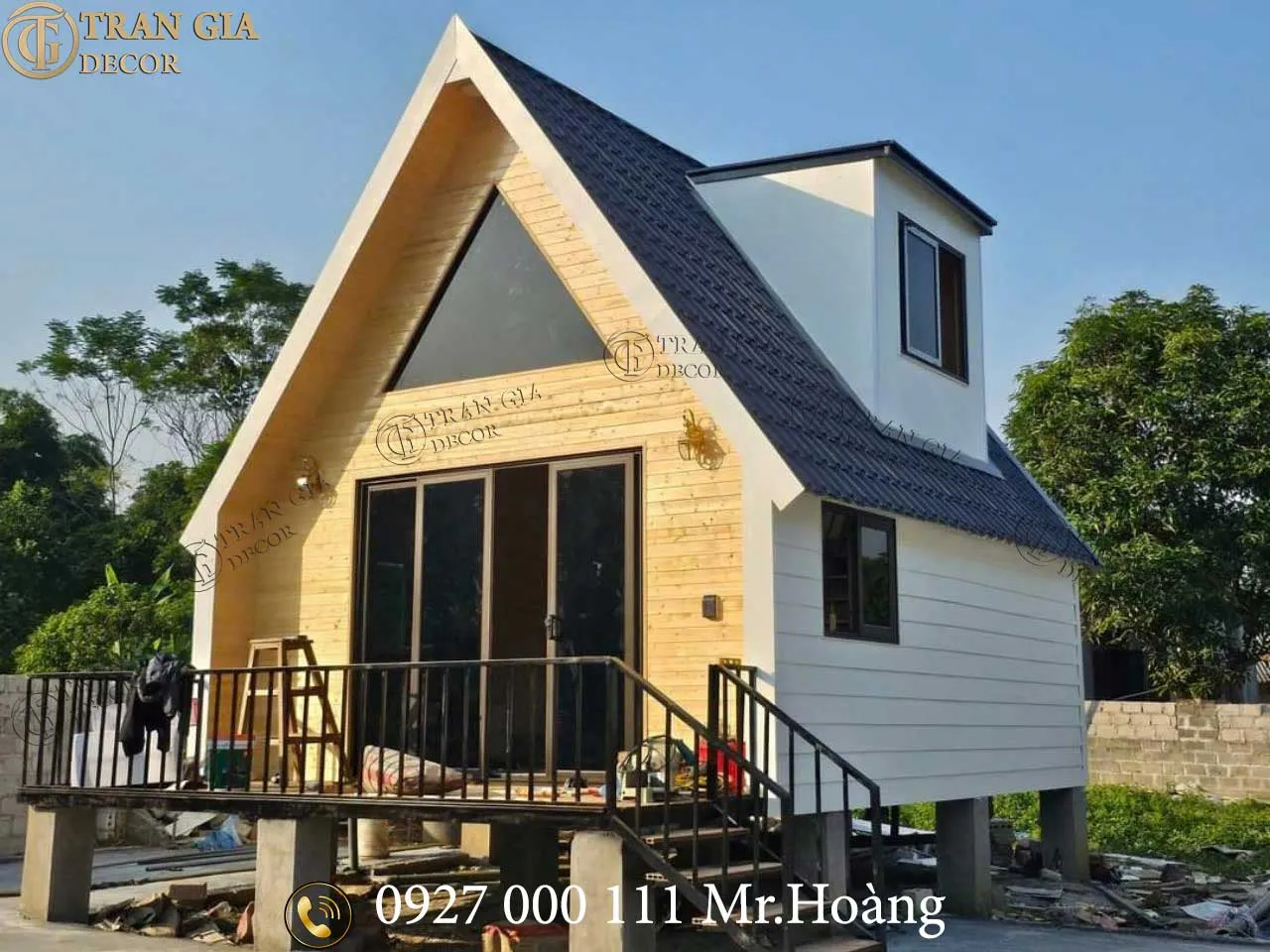 Top 10+ mẫu nhà gỗ lắp ghép đẹp giá rẻ hiện nay 4 Nhà gỗ lắp ghép đẹp Trần Gia Decor 03