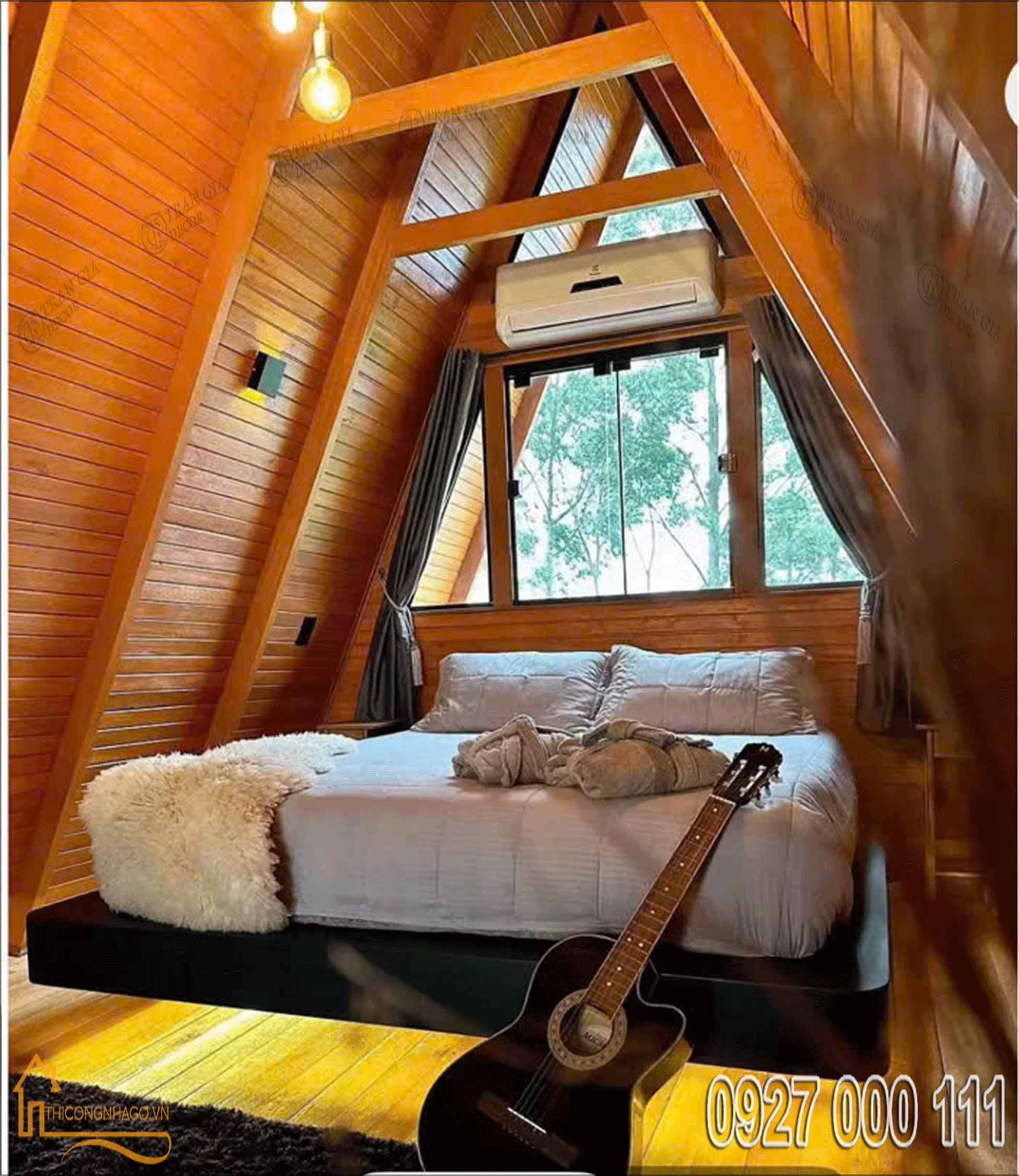 Thiết kế nhà gỗ homestay cao cấp 3 Nhà gỗ homestay cao cấp 02