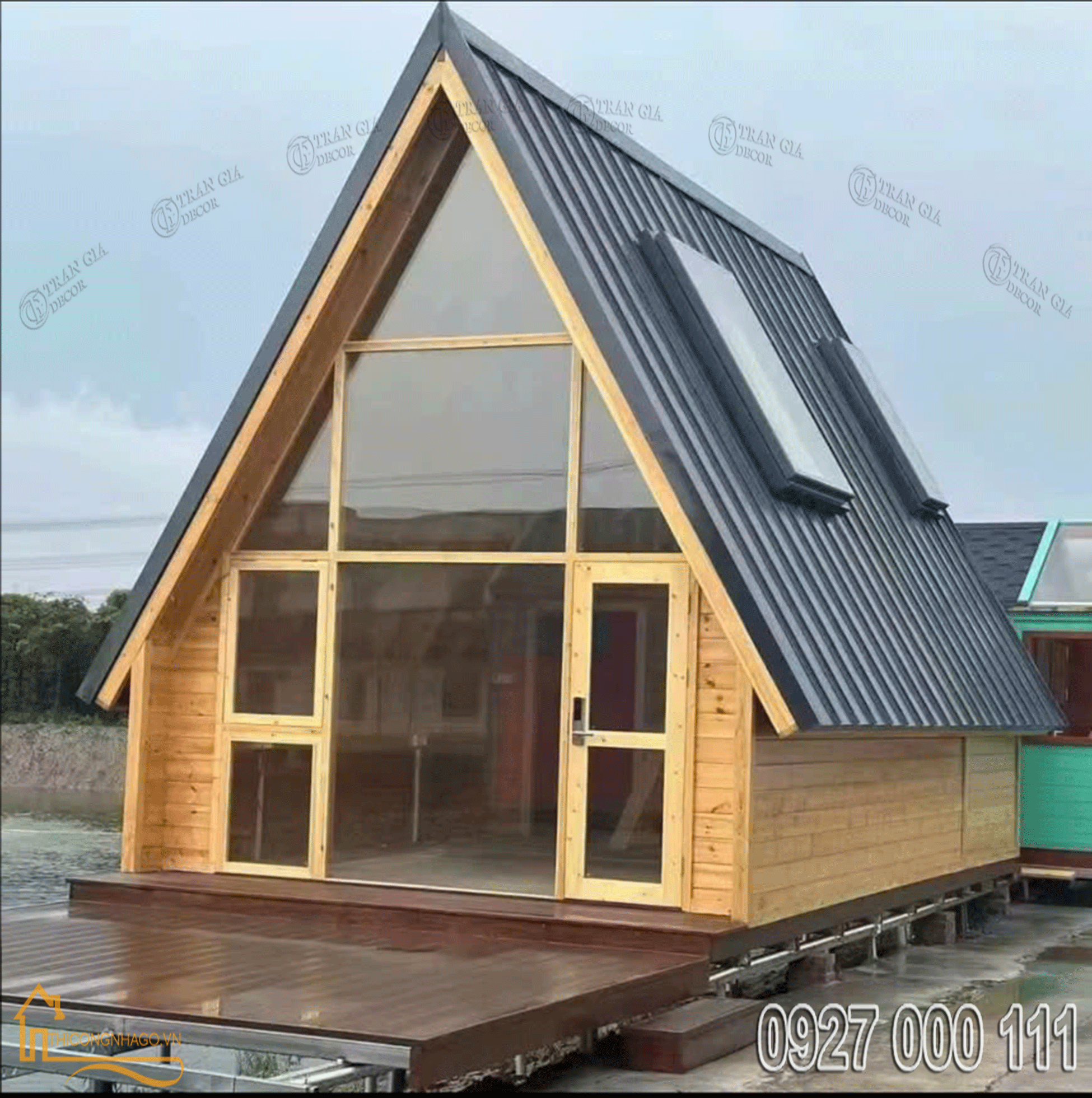 Thiết kế nhà gỗ homestay cao cấp 4 Nhà gỗ homestay cao cấp 03