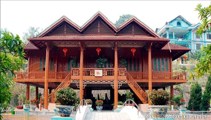 Thi công nhà gỗ biệt thự 6 Nhà gỗ biệt thự 05