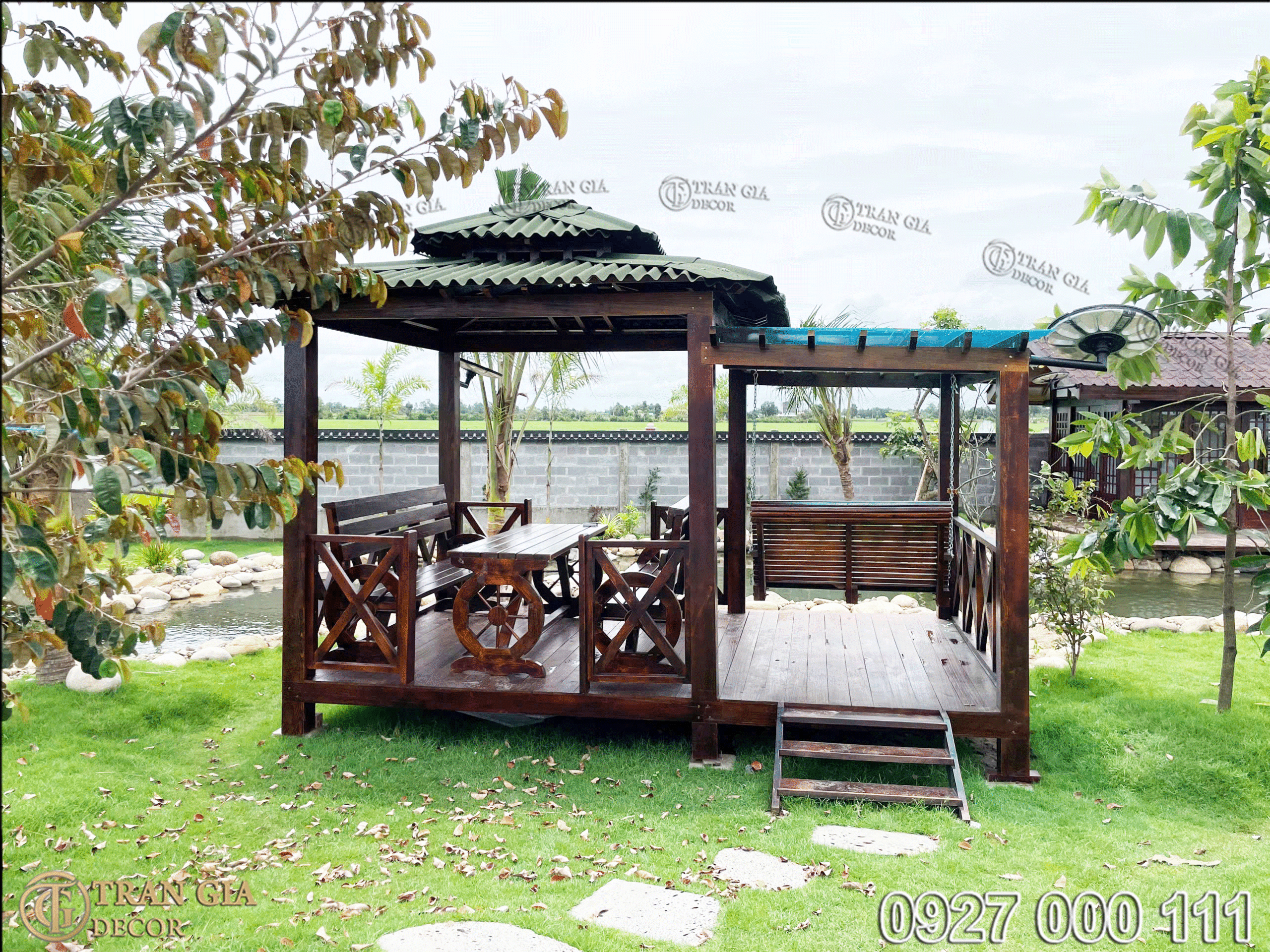 Thi công nhà gỗ phong cách Nhật Bản 8 Chòi gỗ
