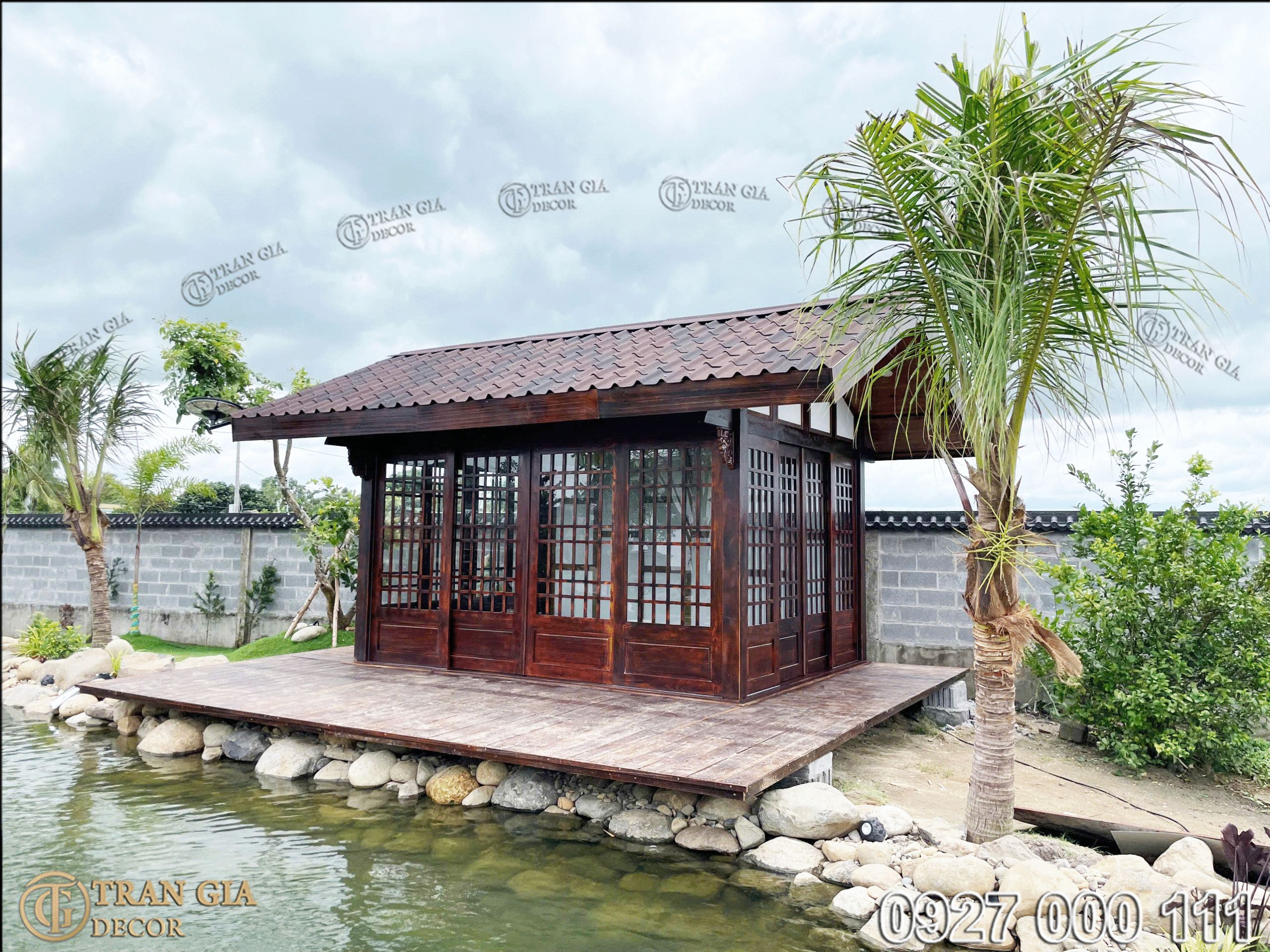 Thi công nhà gỗ phong cách Nhật Bản 10 Nhà gỗ phong cách Nhật Bản sân vườn