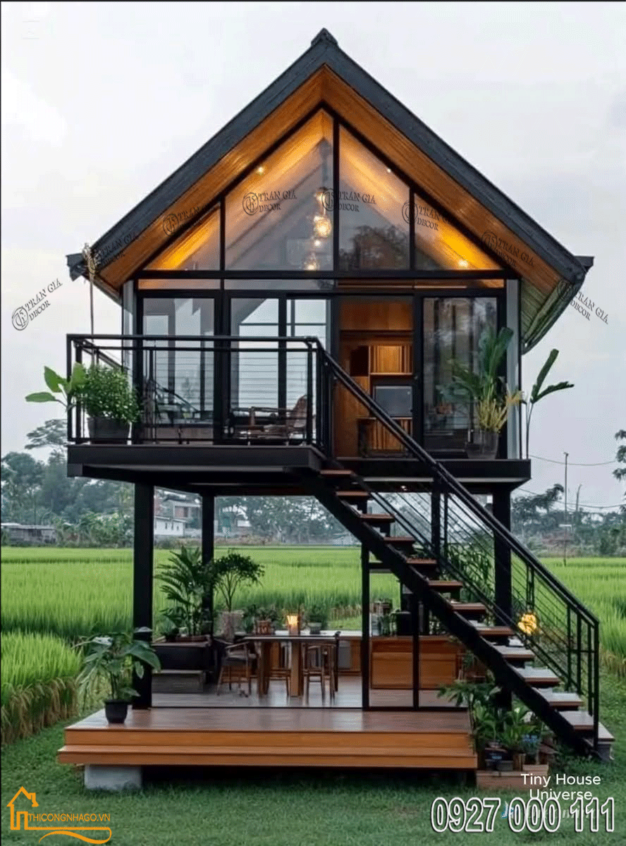 Nhà gỗ lắp ghép thông minh hiện đại 05