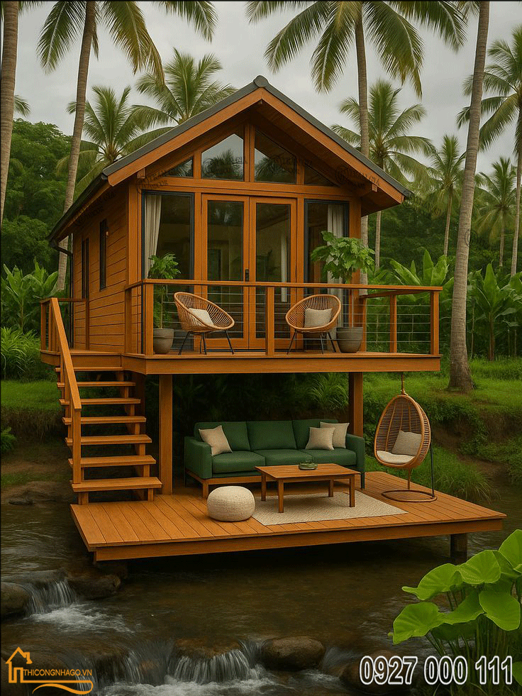 Nhà gỗ lắp ghép thông minh hiện đại 03