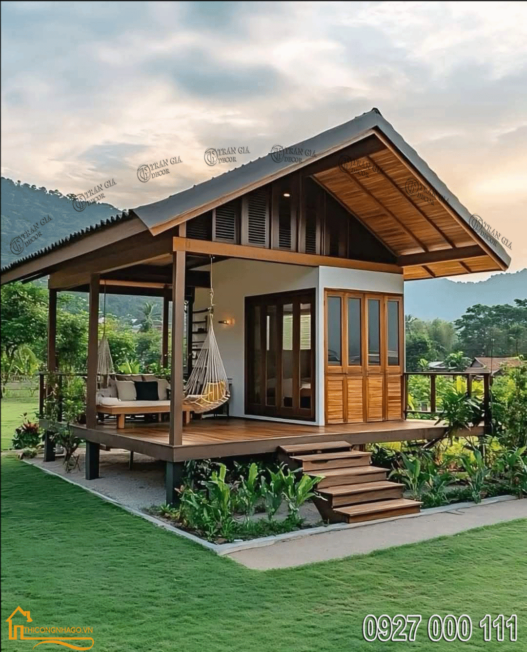 Nhà gỗ lắp ghép thông minh hiện đại 01