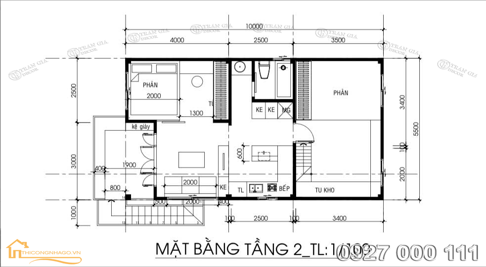 Bố trí mặt bằng nhà sàn hiện đại gỗ tự nhiên 02