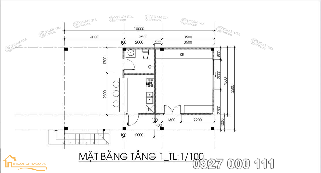 Bố trí mặt bằng nhà sàn hiện đại gỗ tự nhiên 01