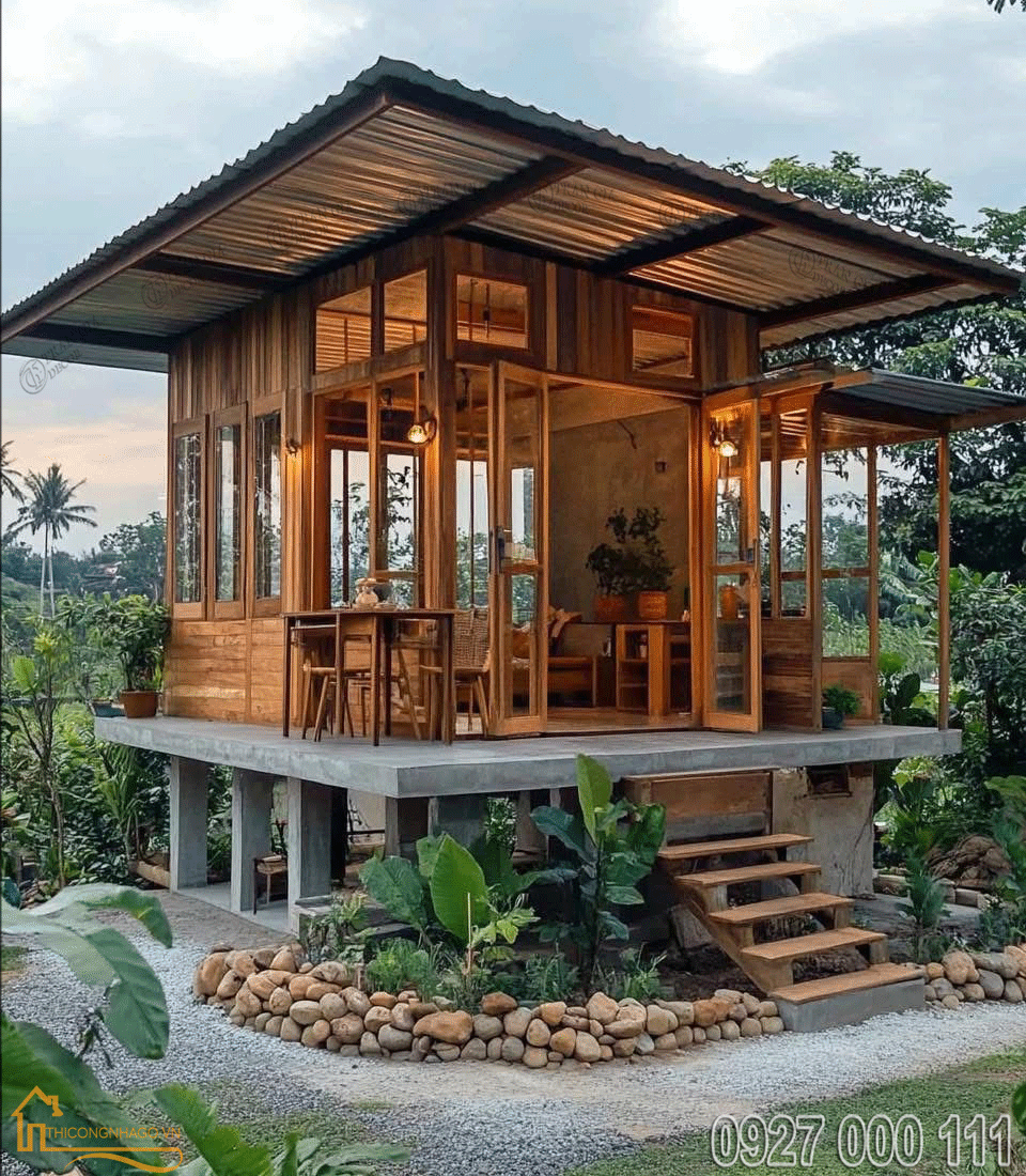 Thi công nhà gỗ tại Việt Nam 05