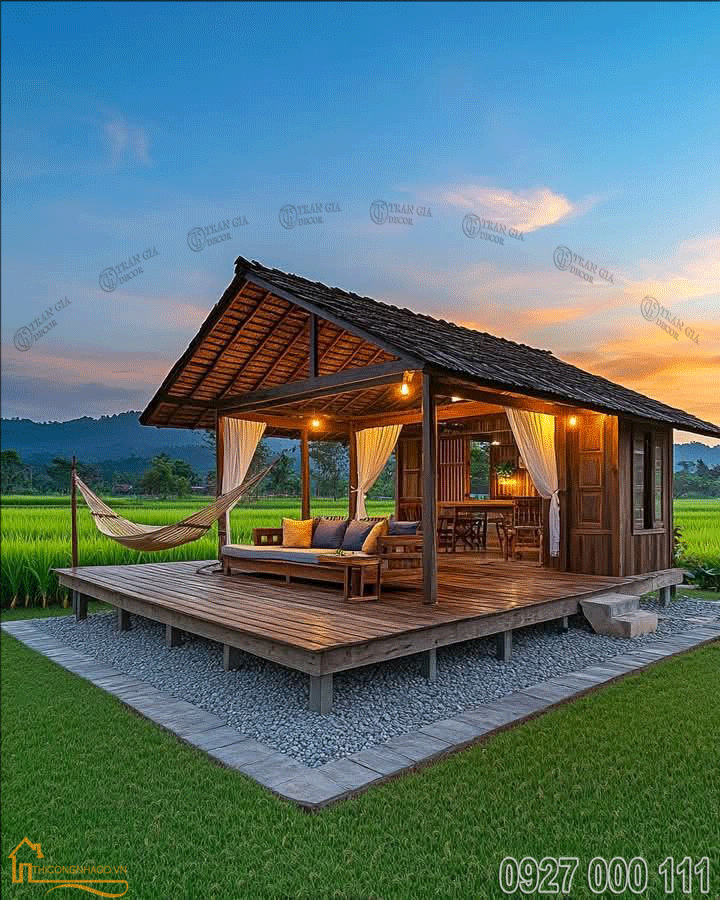 Nhà gỗ không gian mở