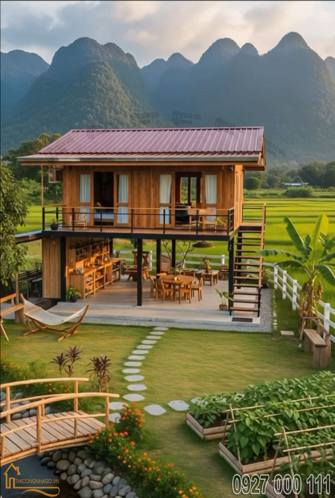 Nhà gỗ Trần Gia Decor
