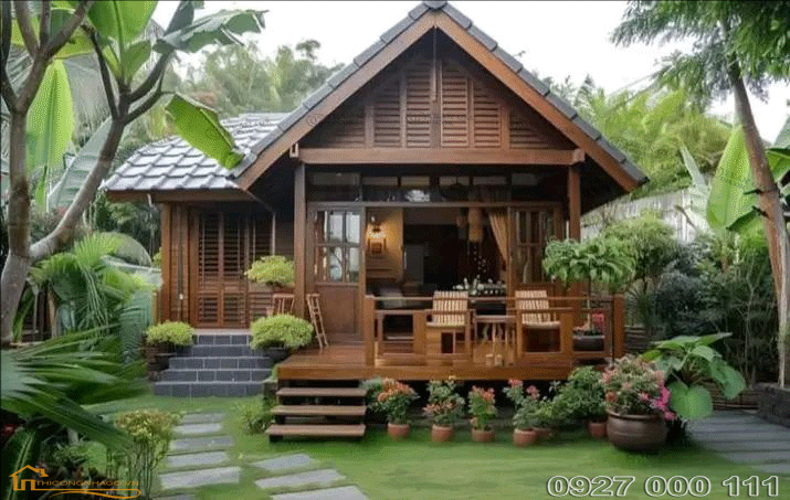 Mẫu nhà gỗ đẹp biệt thự