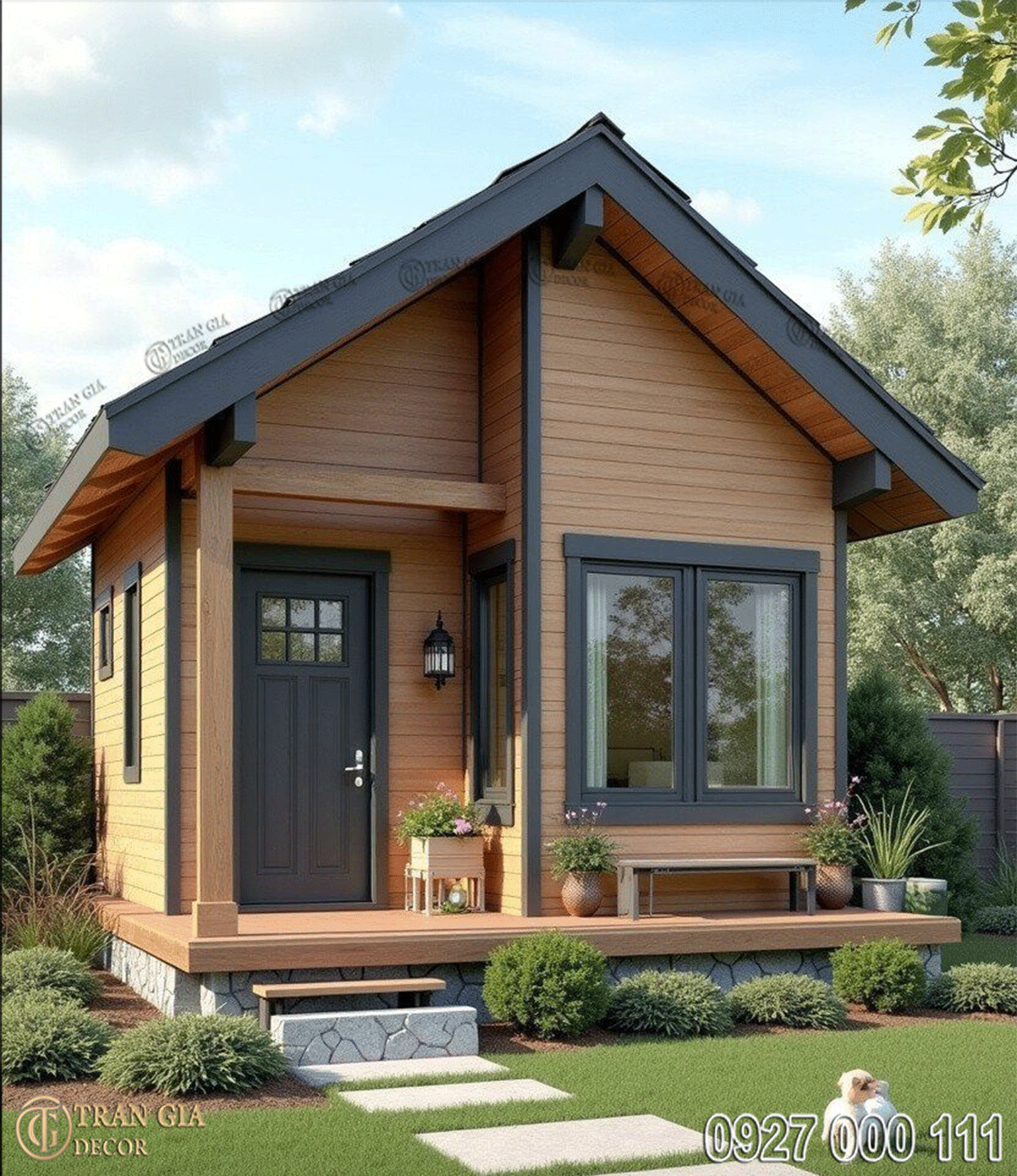 Nhà gỗ lắp ghép đẹp giá rẻ 03