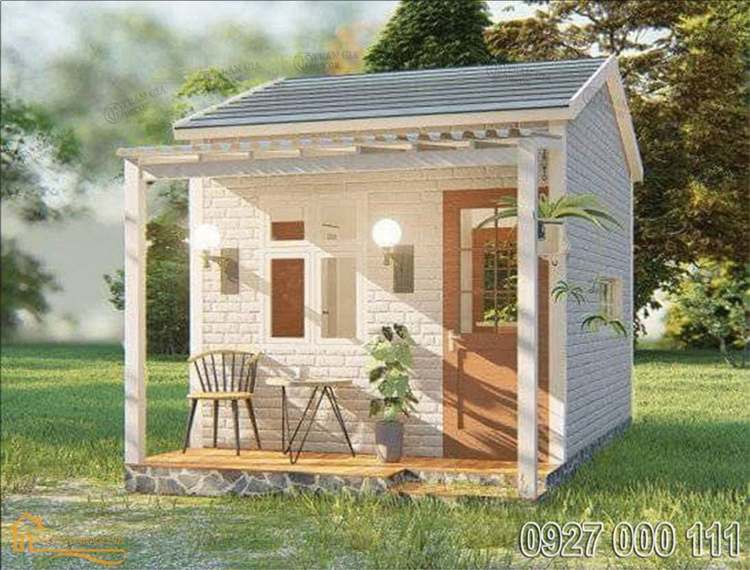 Mẫu nhà gỗ nhỏ xinh 01