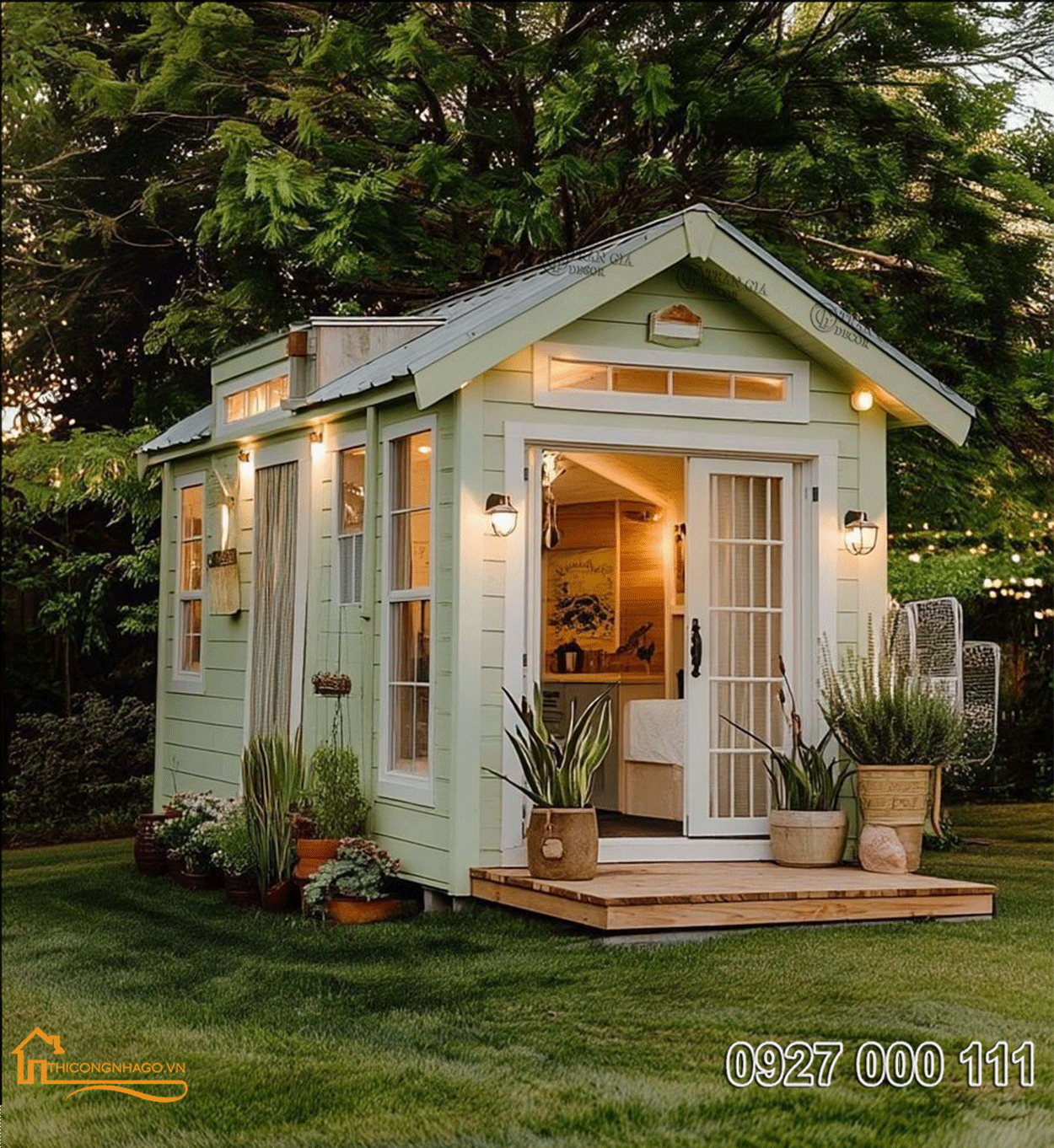 Mẫu nhà gỗ nhỏ xinh 02